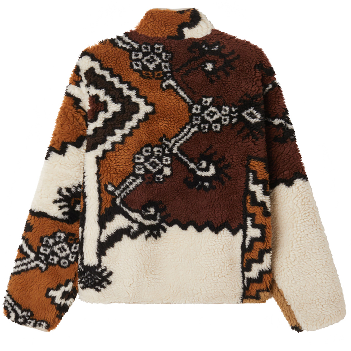 Obey Moroccan Rug Sherpa Jacket Brown Obey Moroccan Rug Sherpa Jacket Brown