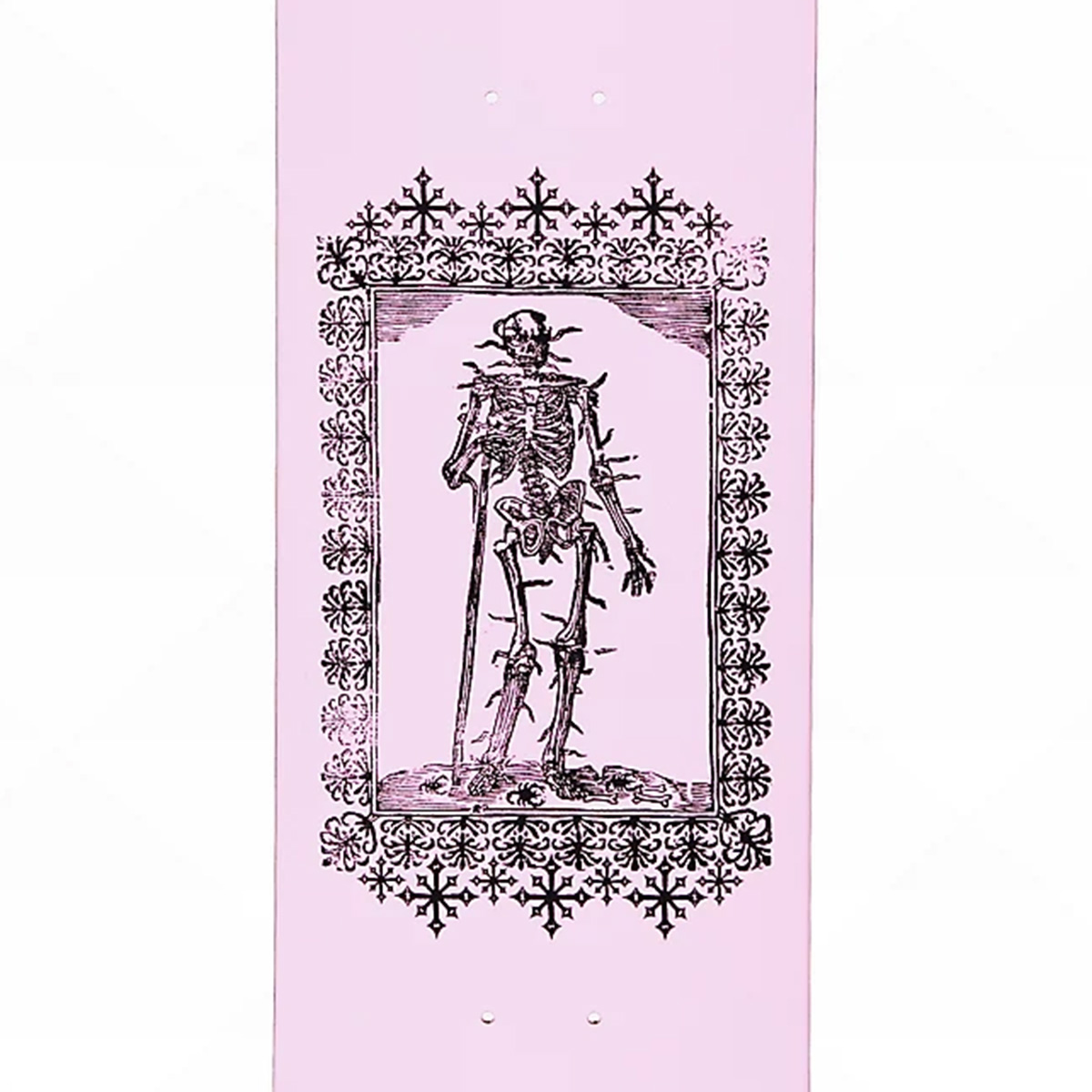 Disorder Nyjah Skeletal Jah Skateboard Deck Pink 8.25