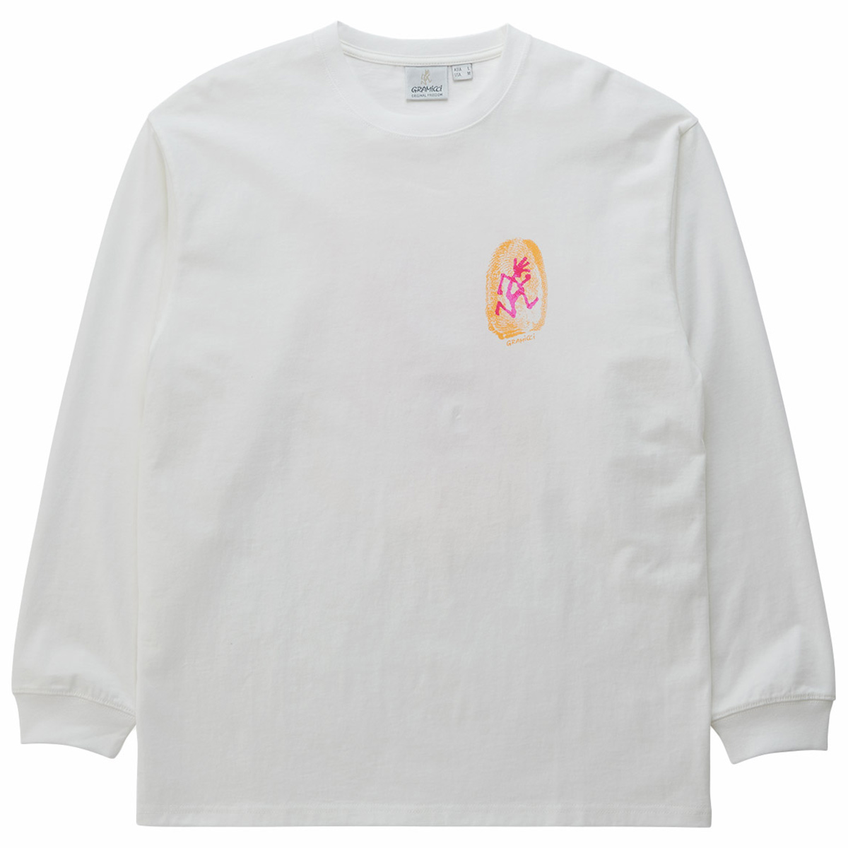 Gramicci Thumbprint Longsleeve T-Shirt White Gramicci Thumbprint Longsleeve T-Shirt White