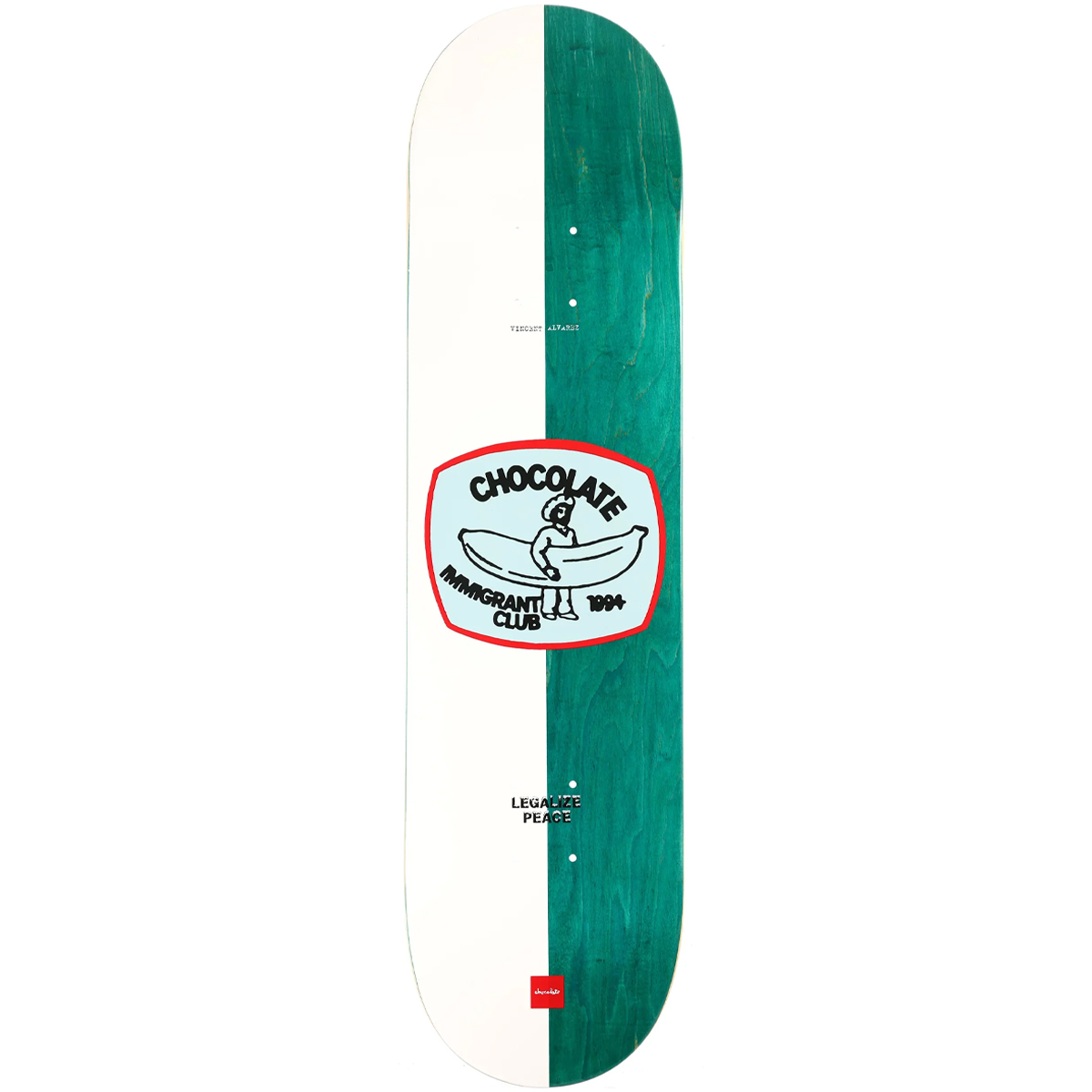 Chocolate Alvarez Know Your Rights Skateboard Deck 8.25