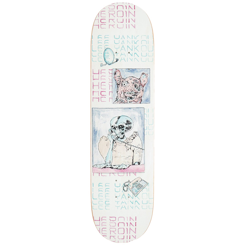 Heroin Lee Yankou Die Tonight Skateboard Deck 8.25