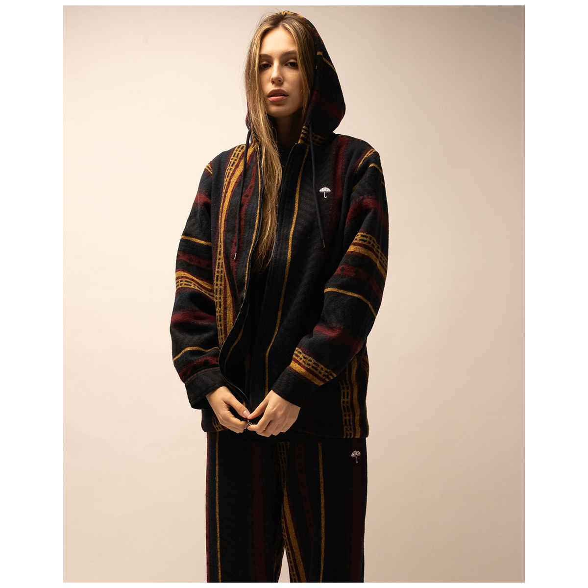 Helas Nomad Full Zip Sweater Multico