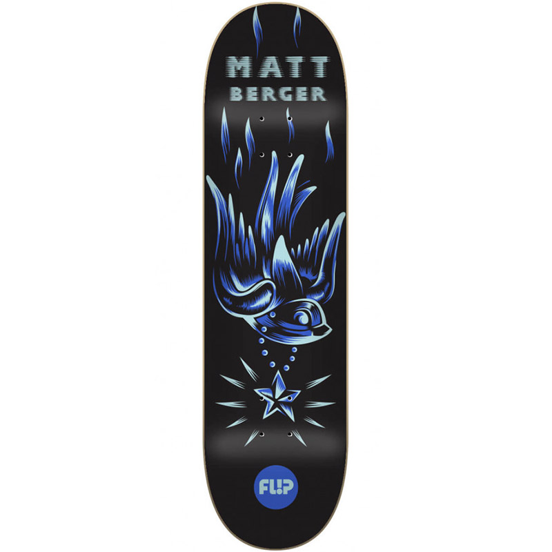 Flip Berger Blacklight Skateboard Deck 8.25