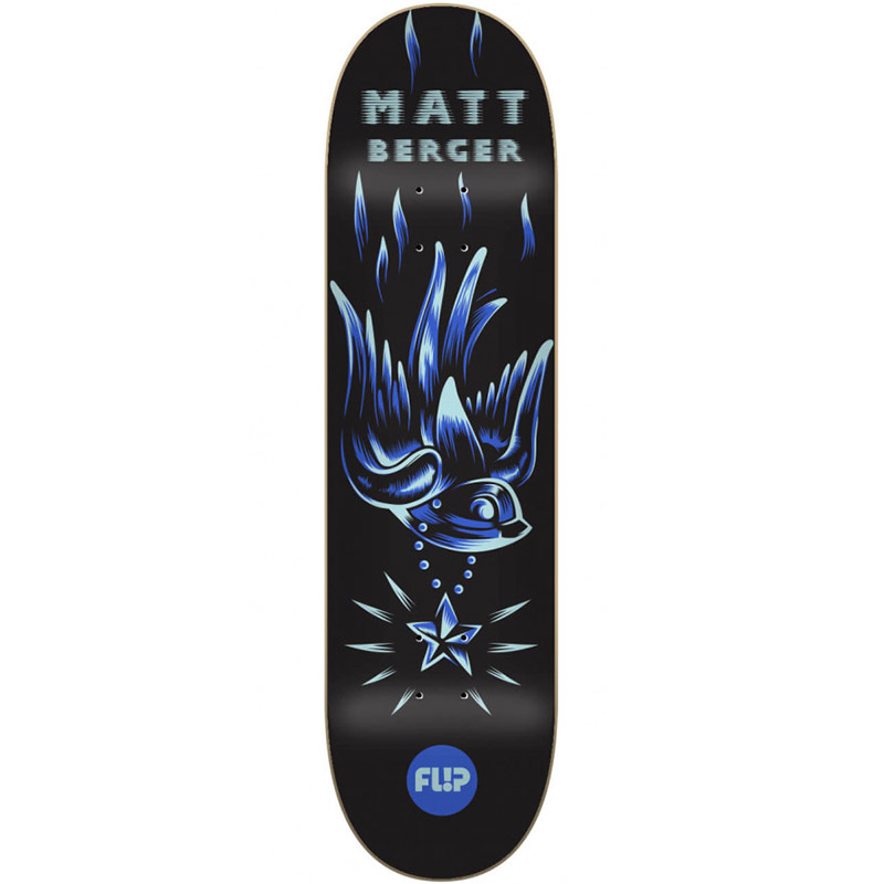 Flip Berger Blacklight Skateboard Deck 8.25 Flip Berger Blacklight Skateboard Deck 8.25