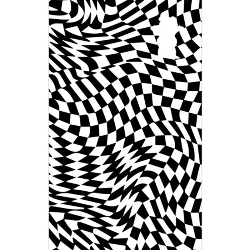 Grizzly Trippy Checkerboard Griptape Sheet Black 9.0 Grizzly Trippy Checkerboard Griptape Sheet Black 9.0