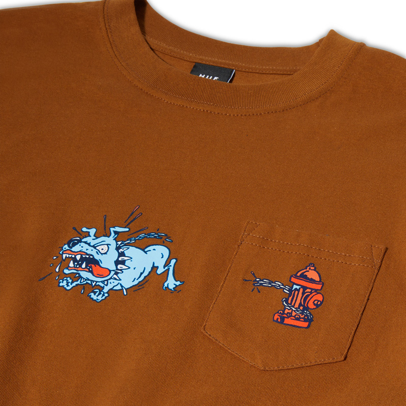 HUF Junkyard Dog Pocket T-Shirt Rubber