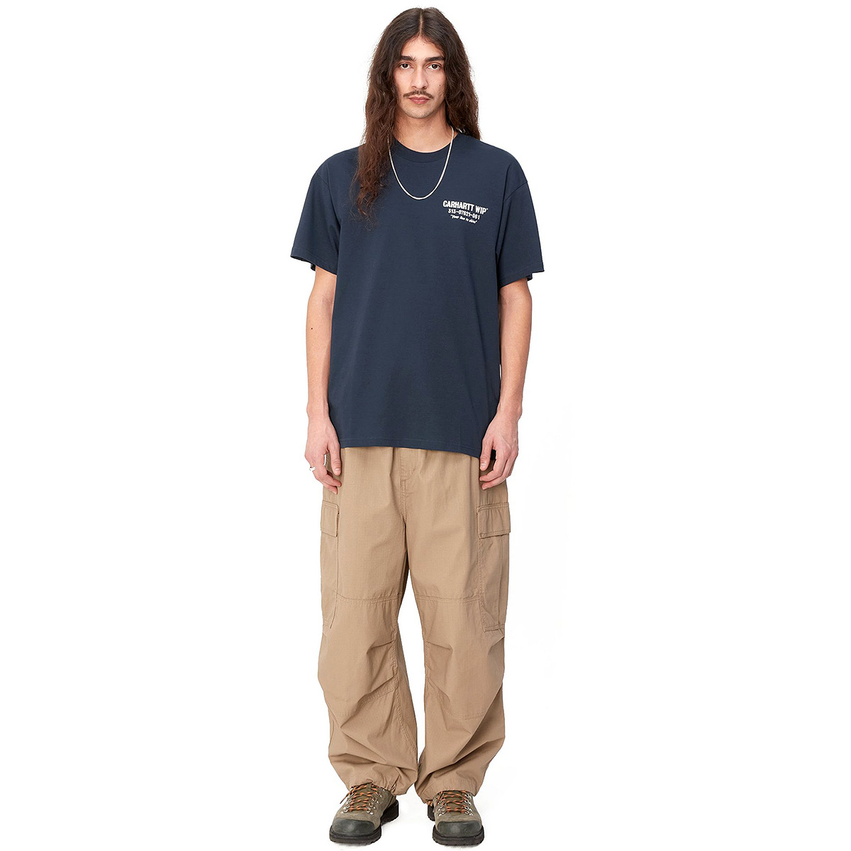 Carhartt WIP Less Troubles T-Shirt Blue/Wax