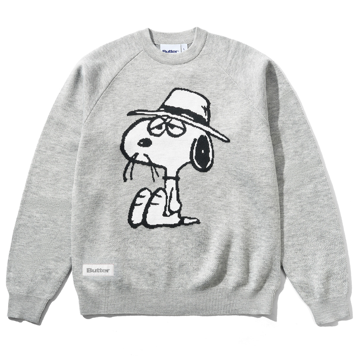 Butter Goods x Peanuts Spike Knit Sweater Ash