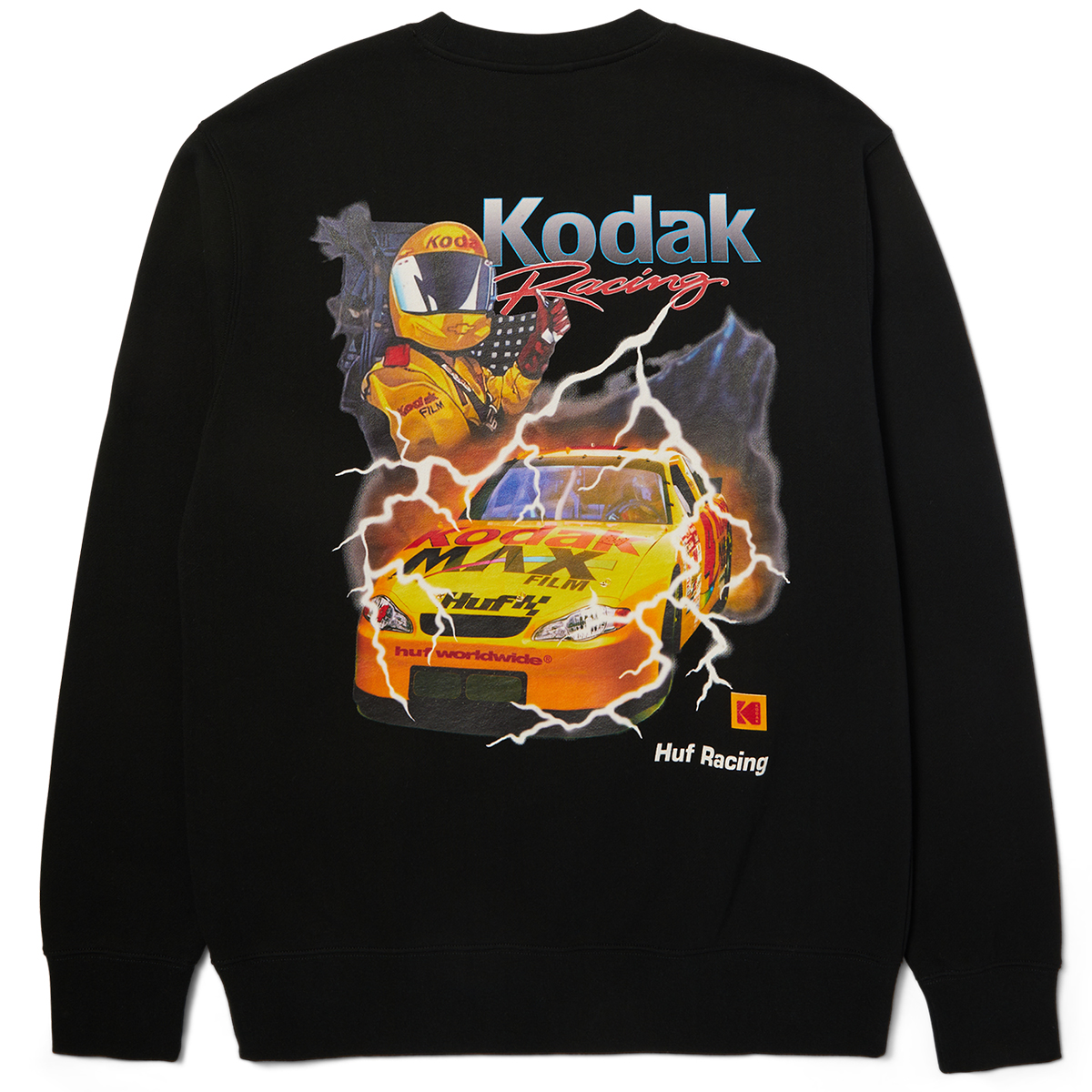 HUF x Kodak Ride The Lightning Crewneck Black HUF x Kodak Ride The Lightning Crewneck Black