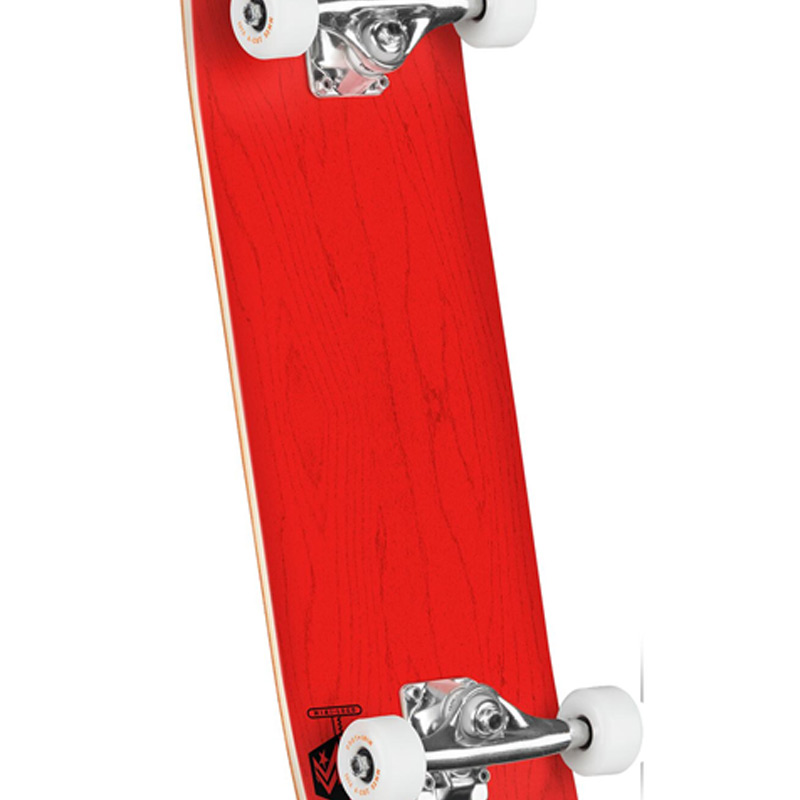 Mini Logo Chevron Detonator 15 Birch Complete Skateboard Dyed Shape 291 Red 7.75