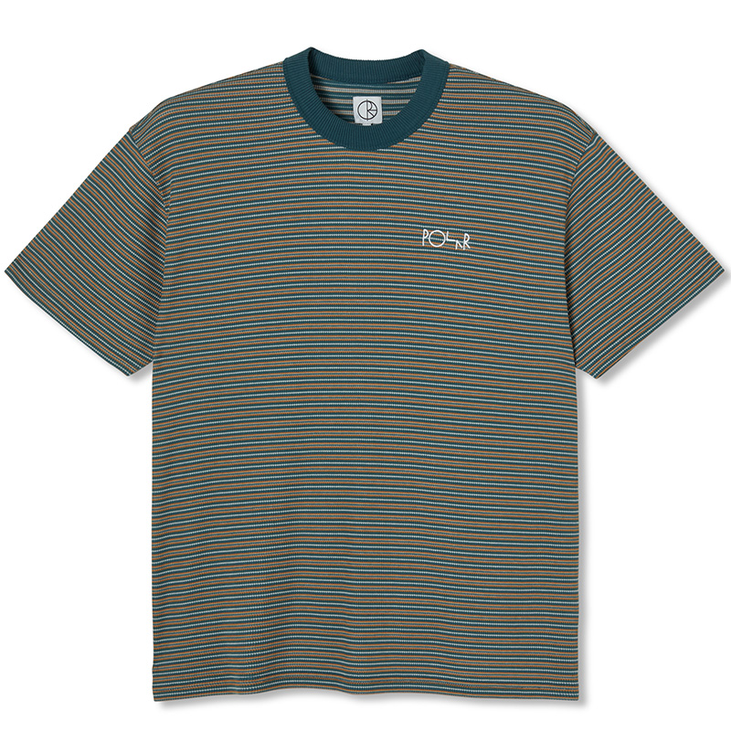 Polar Stripe Shin T-Shirt Teal Polar Stripe Shin T-Shirt Teal