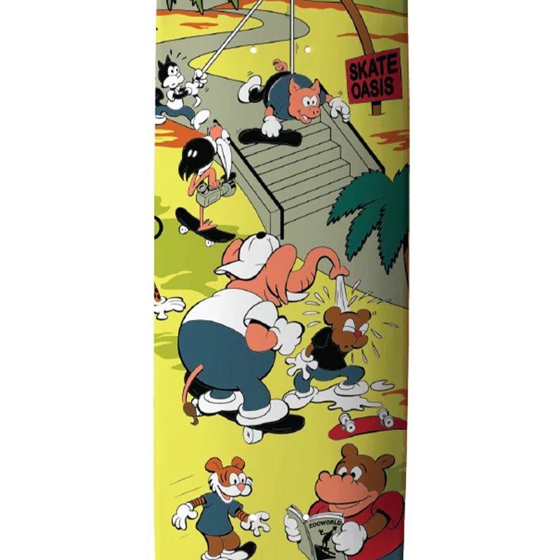 Thank You Torey Pudwill Oasis Skateboard Deck Multi 8.25