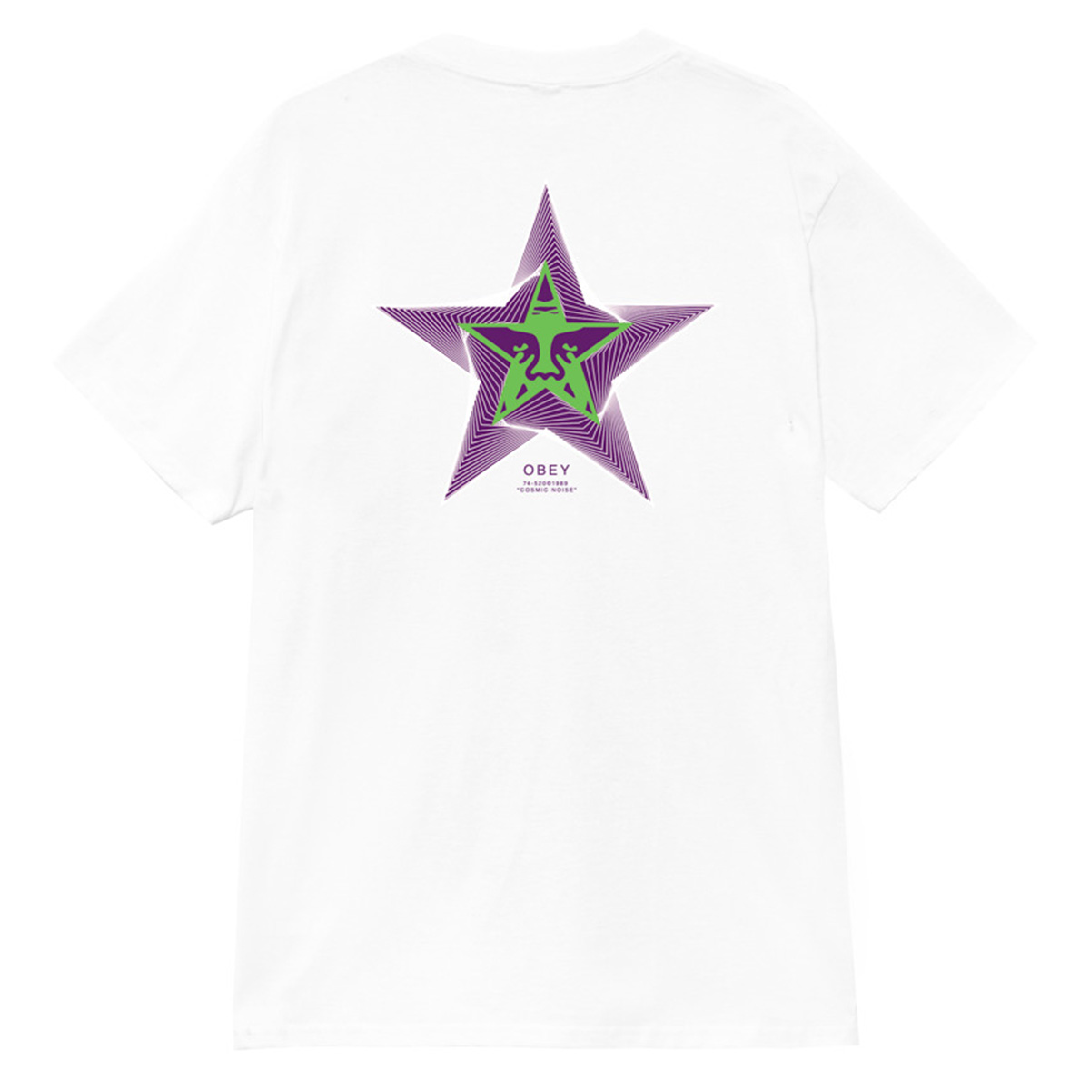 Obey Cosmic Noise T-Shirt White Obey Cosmic Noise T-Shirt White