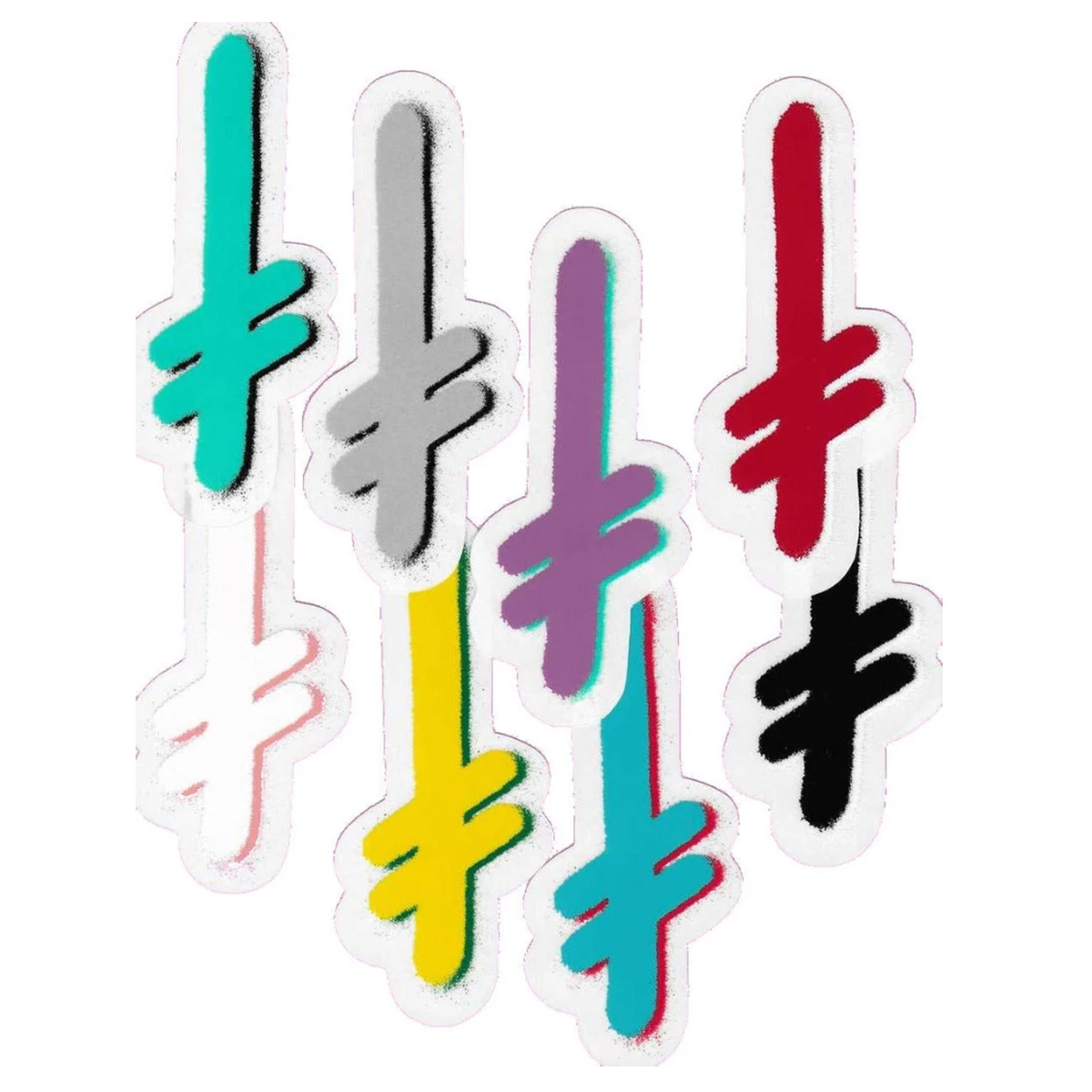 Deathwish Gang Logo 2 Sticker Assorted Deathwish Gang Logo 2 Sticker Assorted