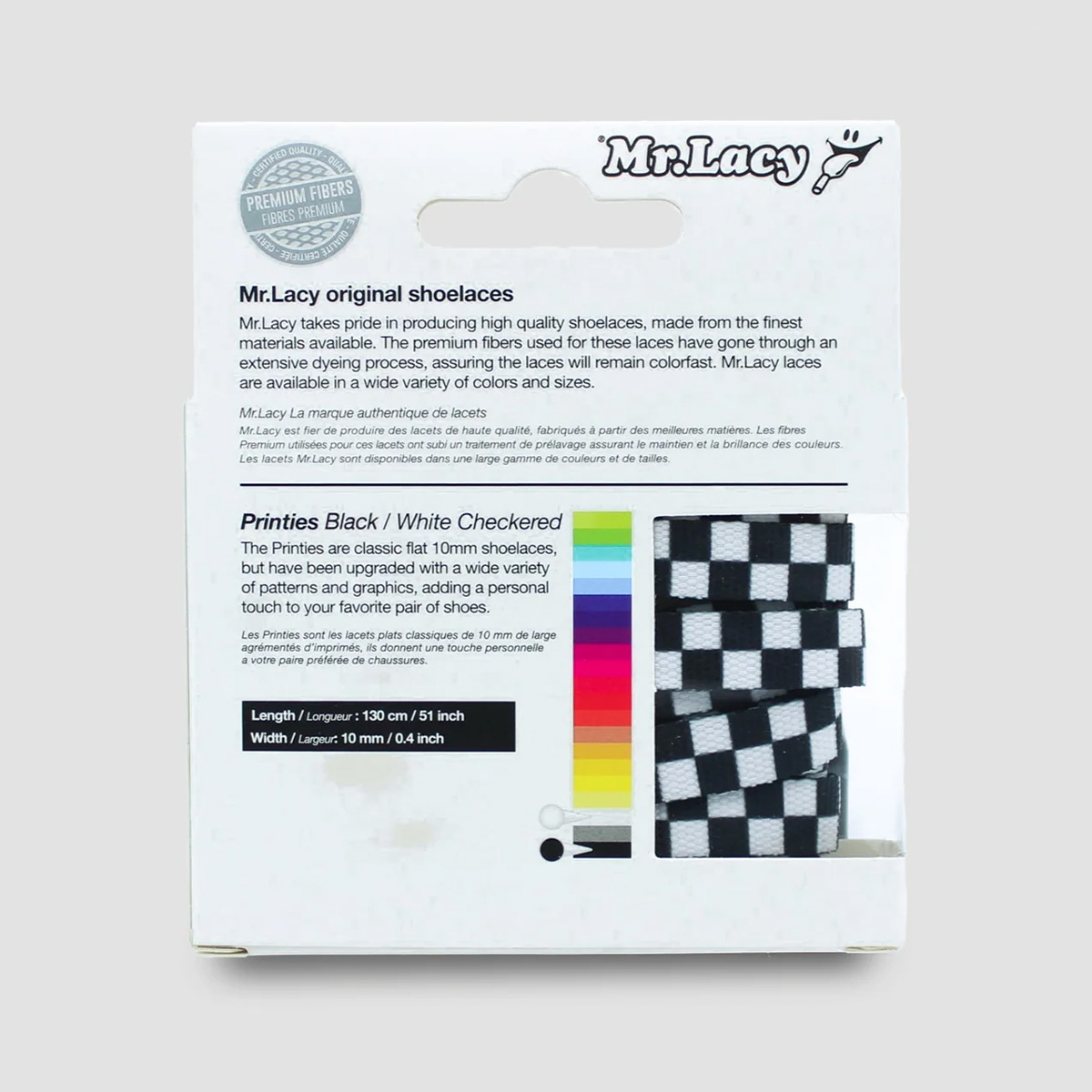 Mr.Lacy Printies Black/White Checker