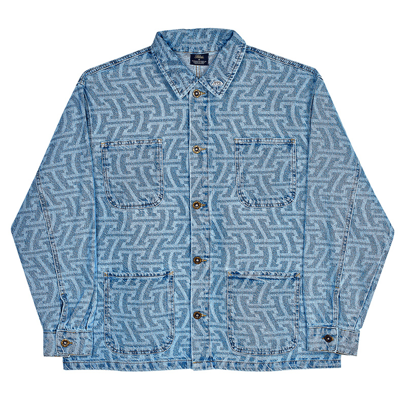 Helas Wave Denim Jacket Light Blue | Skatestore