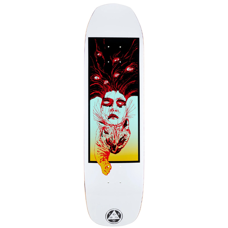 Welcome Stoker on Vimana Skateboard Deck White 8.26