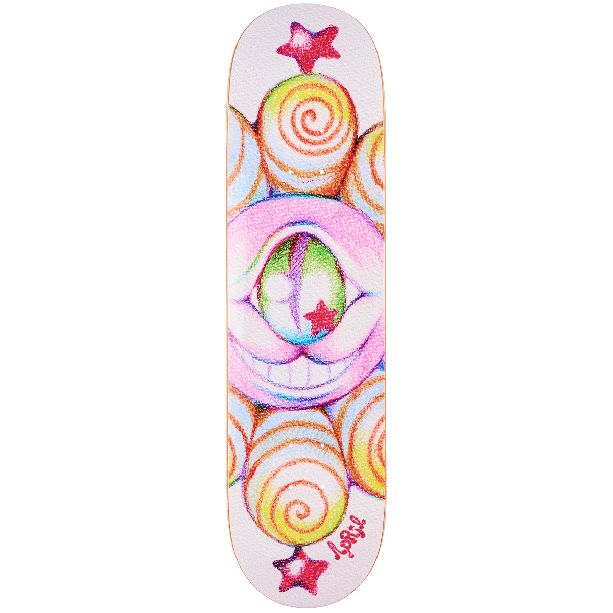 April Shane By Ema Gaspar Skateboard Deck 8.125