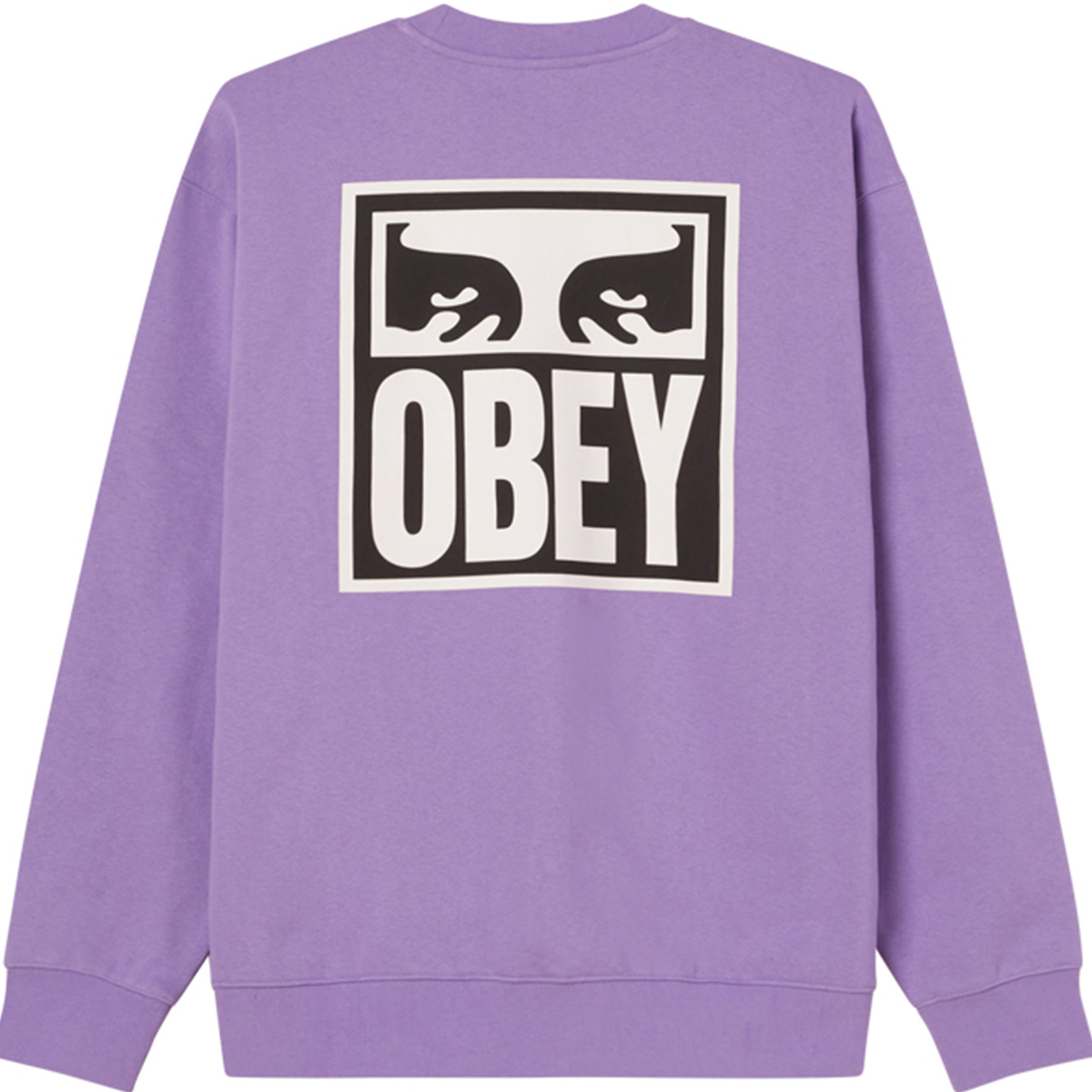 Obey Eyes Icon Crewneck Sweater Paisley Purple Obey Eyes Icon Crewneck Sweater Paisley Purple