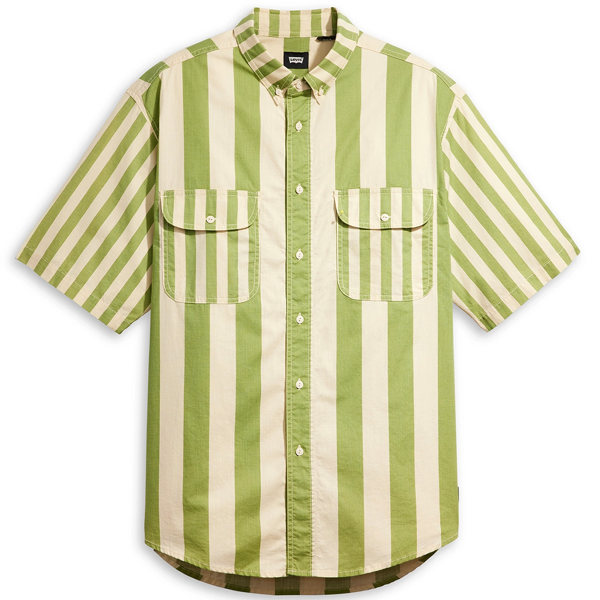 Levi's Skate Woven Mixed Up Shirt Green/White