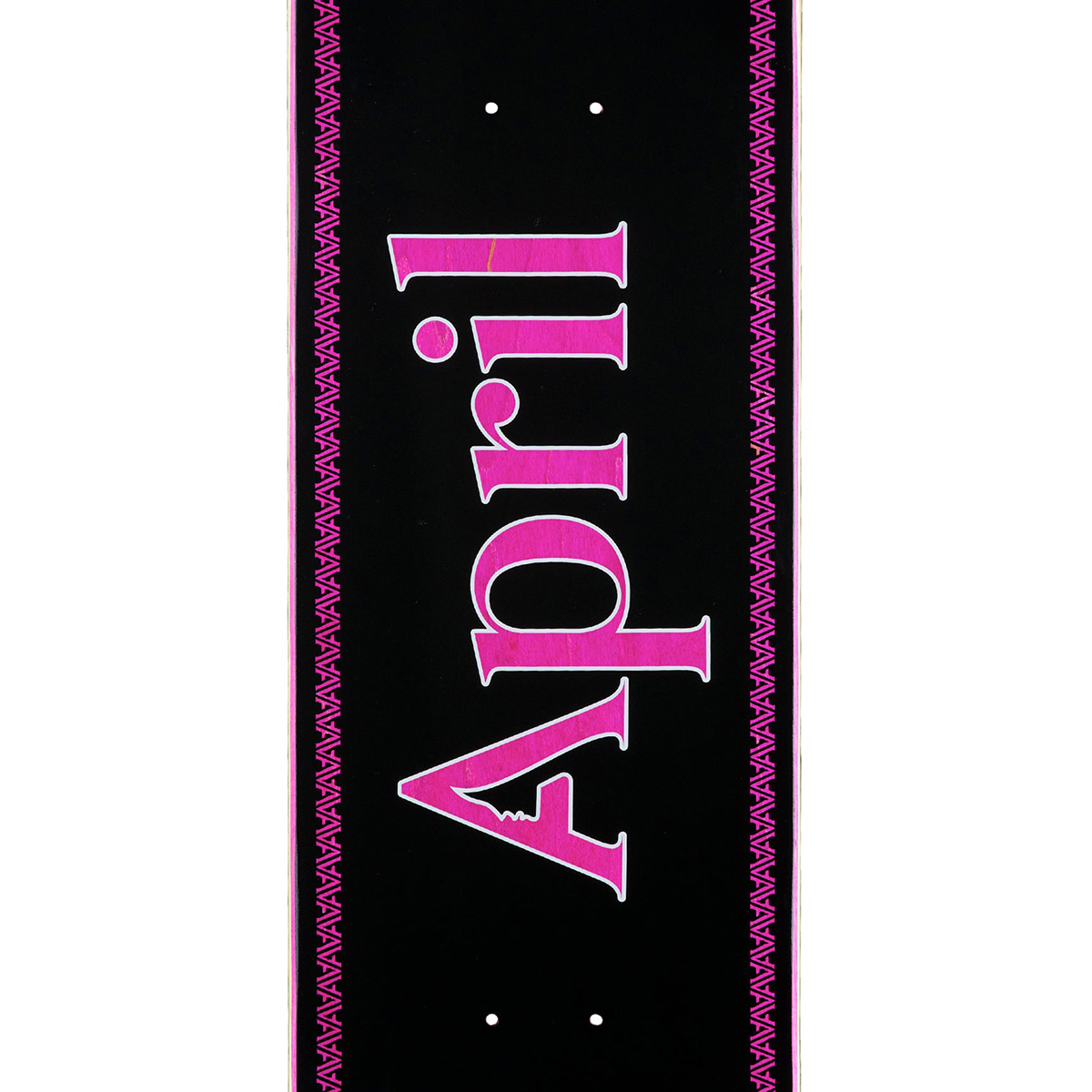 April OG Logo Black Helix Skateboard Deck 8.5