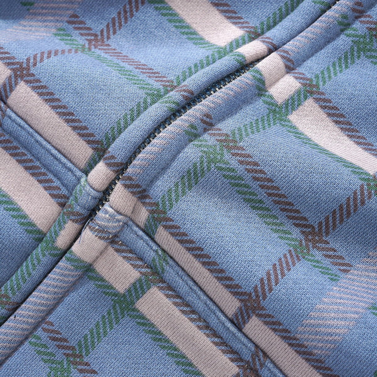 【BUTTER GOODS】 Edge Applique Zip-Thru Hood, Plaid Butter Goods - Edge Applique Zip-Thru Hood | HBX - Globally