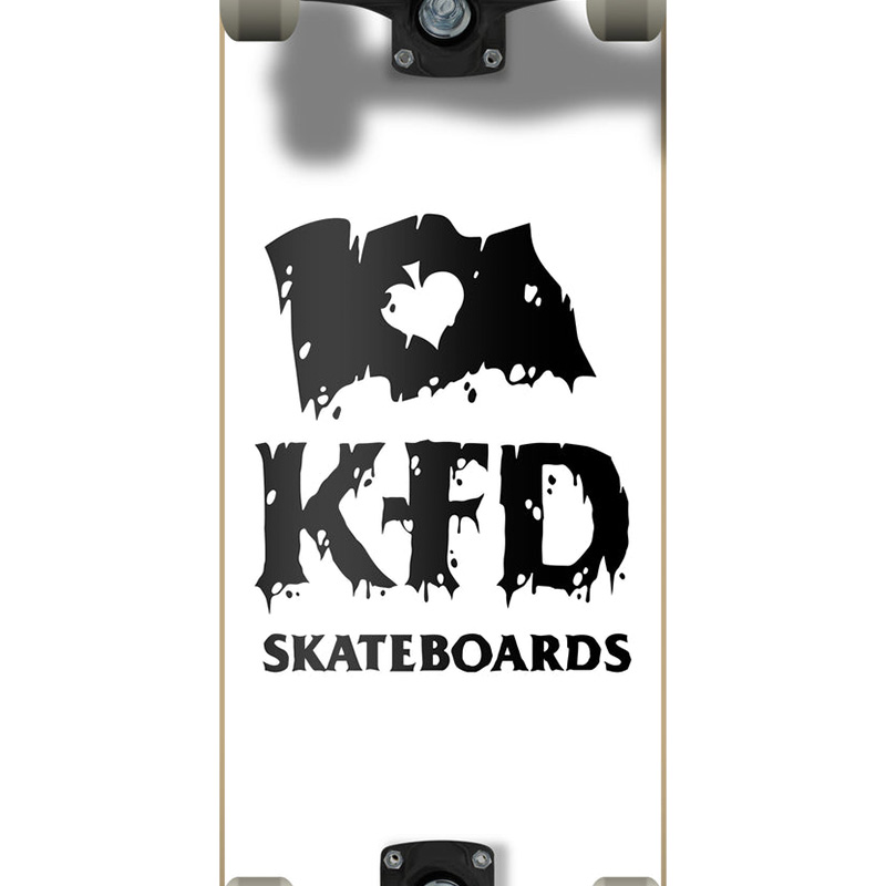 KFD Thrashed Stacked Young Gunz Progressive Complete White 7.75 KFD Thrashed Stacked Young Gunz Progressive Complete White 7.75