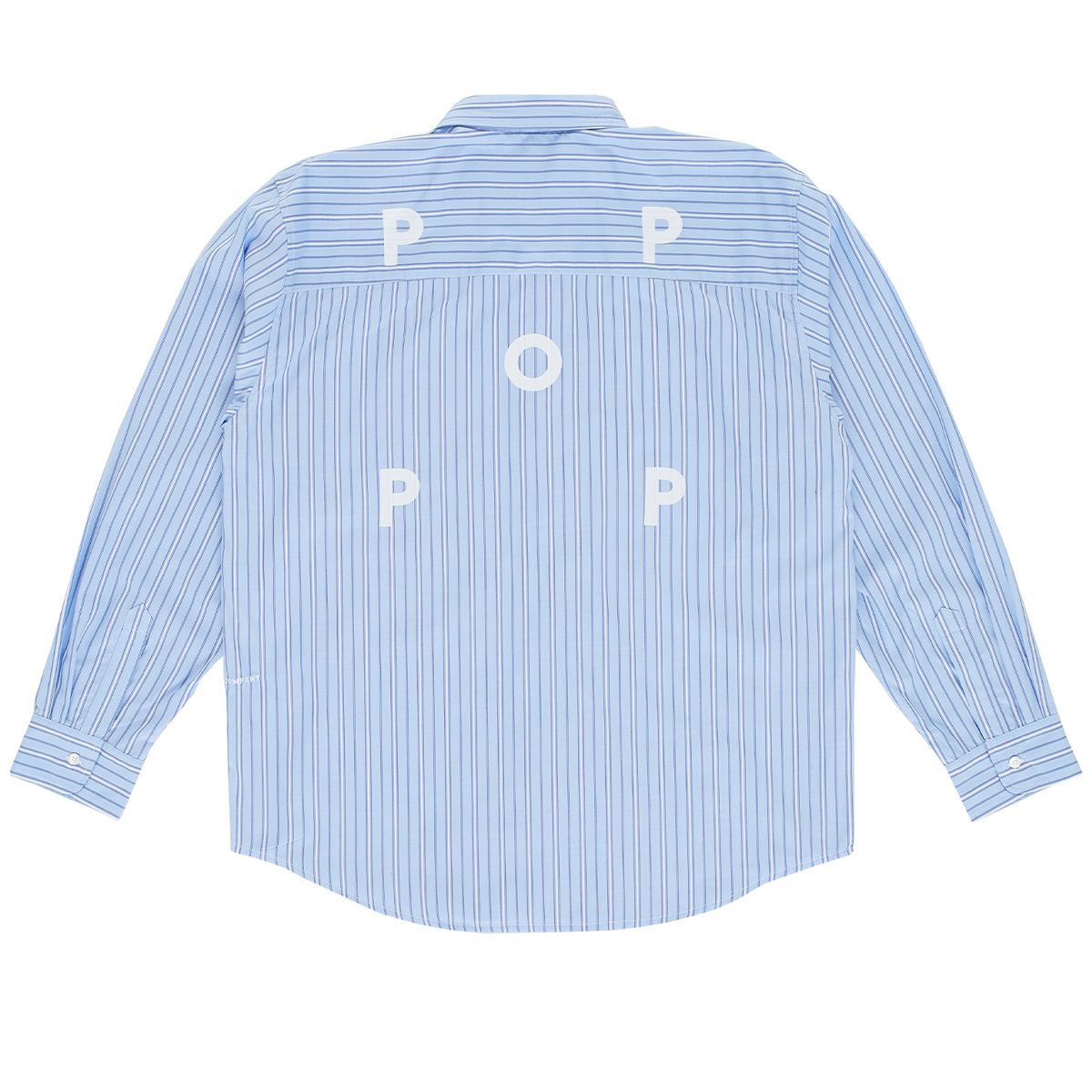 POP Striped Logo Shirt Blue POP Striped Logo Shirt Blue