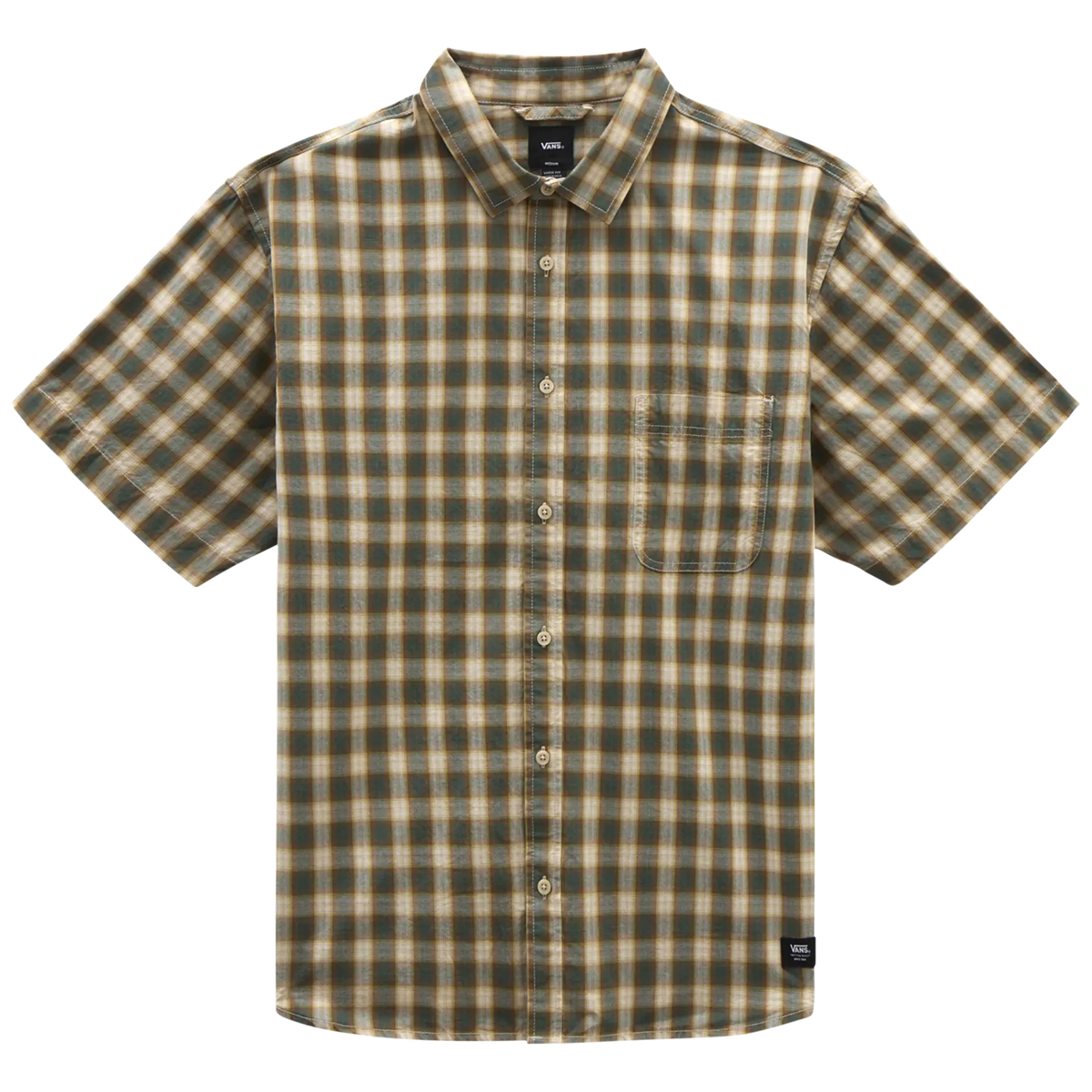 Vans Hadley Woven Shirt Oatmeal/Bistro Green