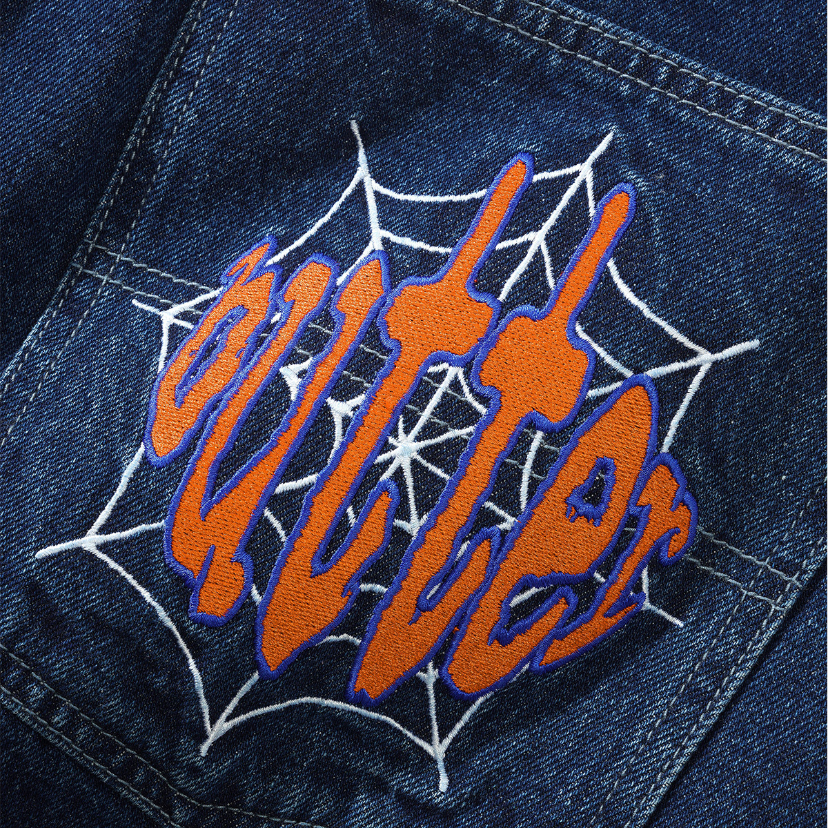 Butter Goods Spider Denim Jeans Dark Indigo Butter Goods Spider Denim Jeans Dark Indigo