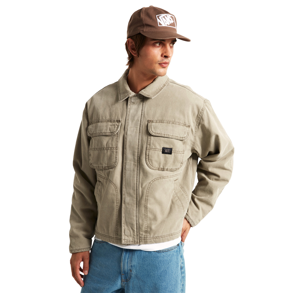 Vans Umber Pigment Canvas Jacket Aluminum