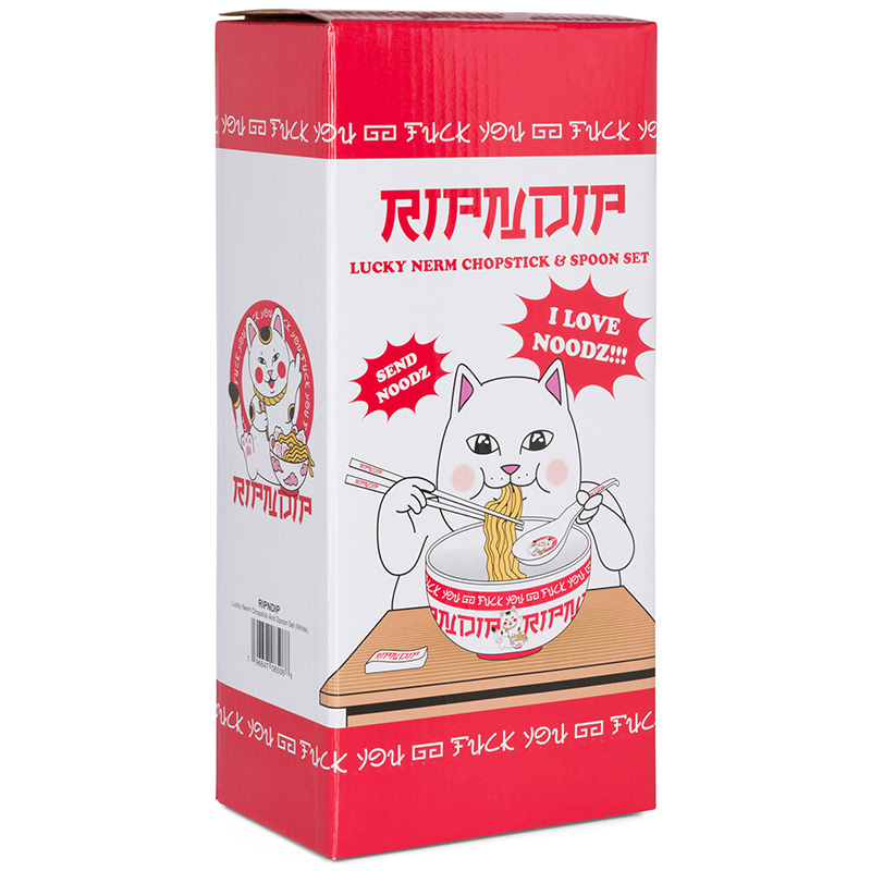 RIPNDIP Lucky Nerm Chopstick And Spoon Set White