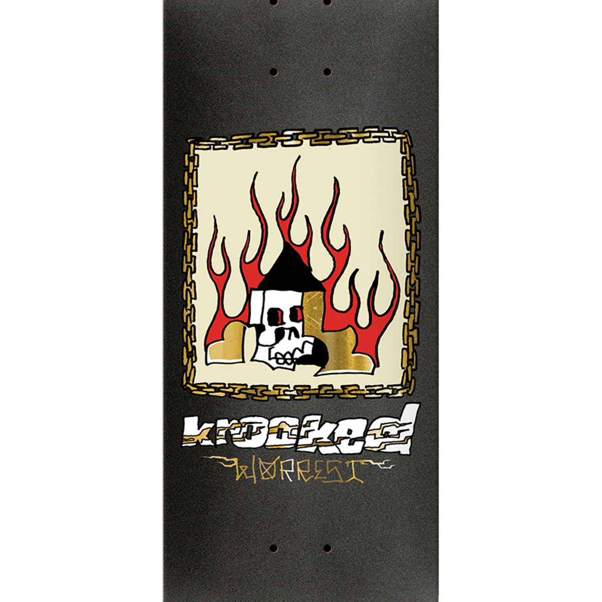 Krooked Worrest Chain Frame Skateboard Deck 8.3