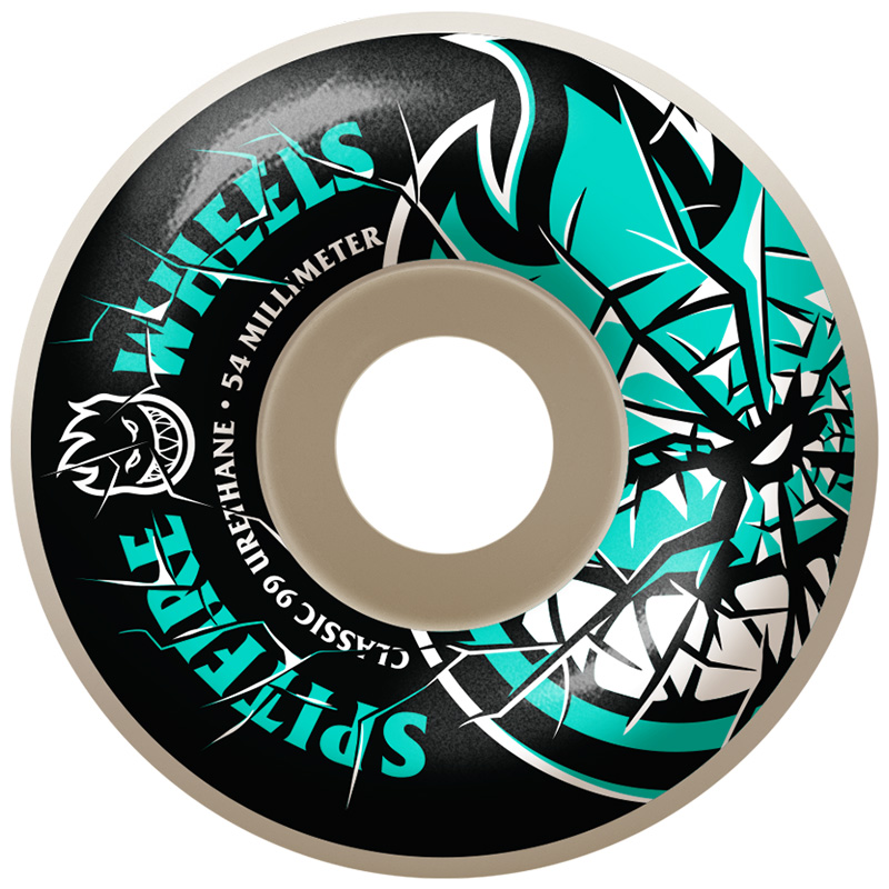 Spitfire Shattered Bighead Wheels Teal 99D 54mm