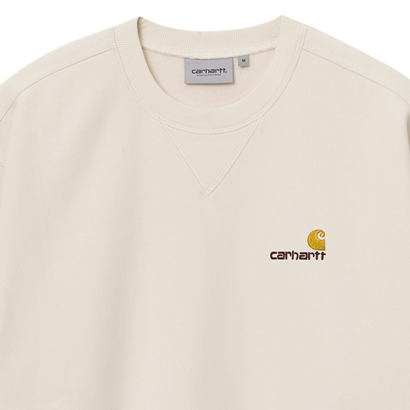Carhartt WIP American Script Crewneck Sweater Natural Carhartt WIP American Script Crewneck Sweater Natural