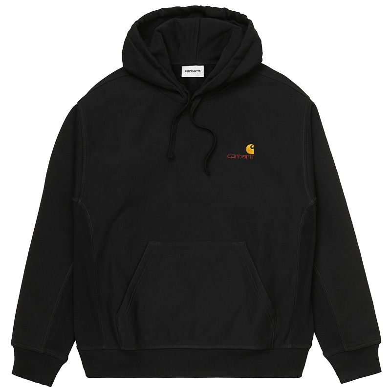 Carhartt WIP American Script Hoodie Black Carhartt WIP American Script Hoodie Black