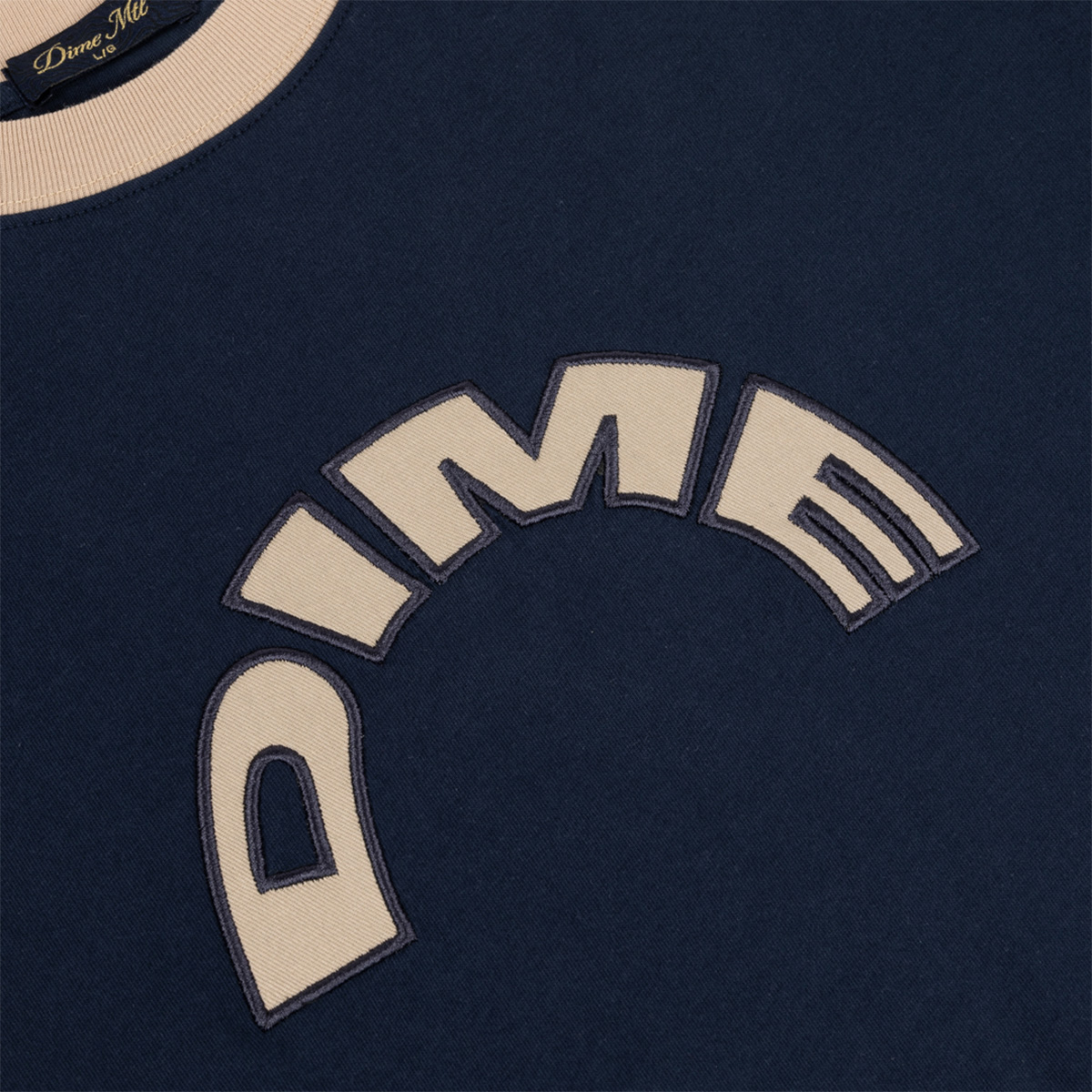 Dime Arch Ringer T-Shirt Navy