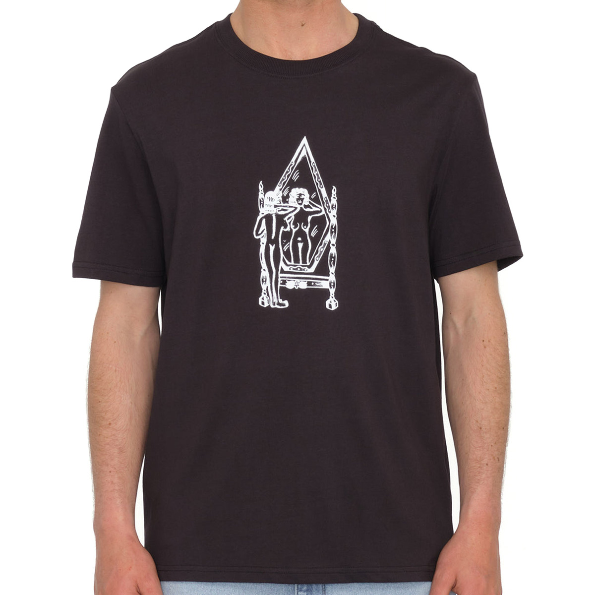 Volcom Lintell Mirror T-Shirt Black Volcom Lintell Mirror T-Shirt Black