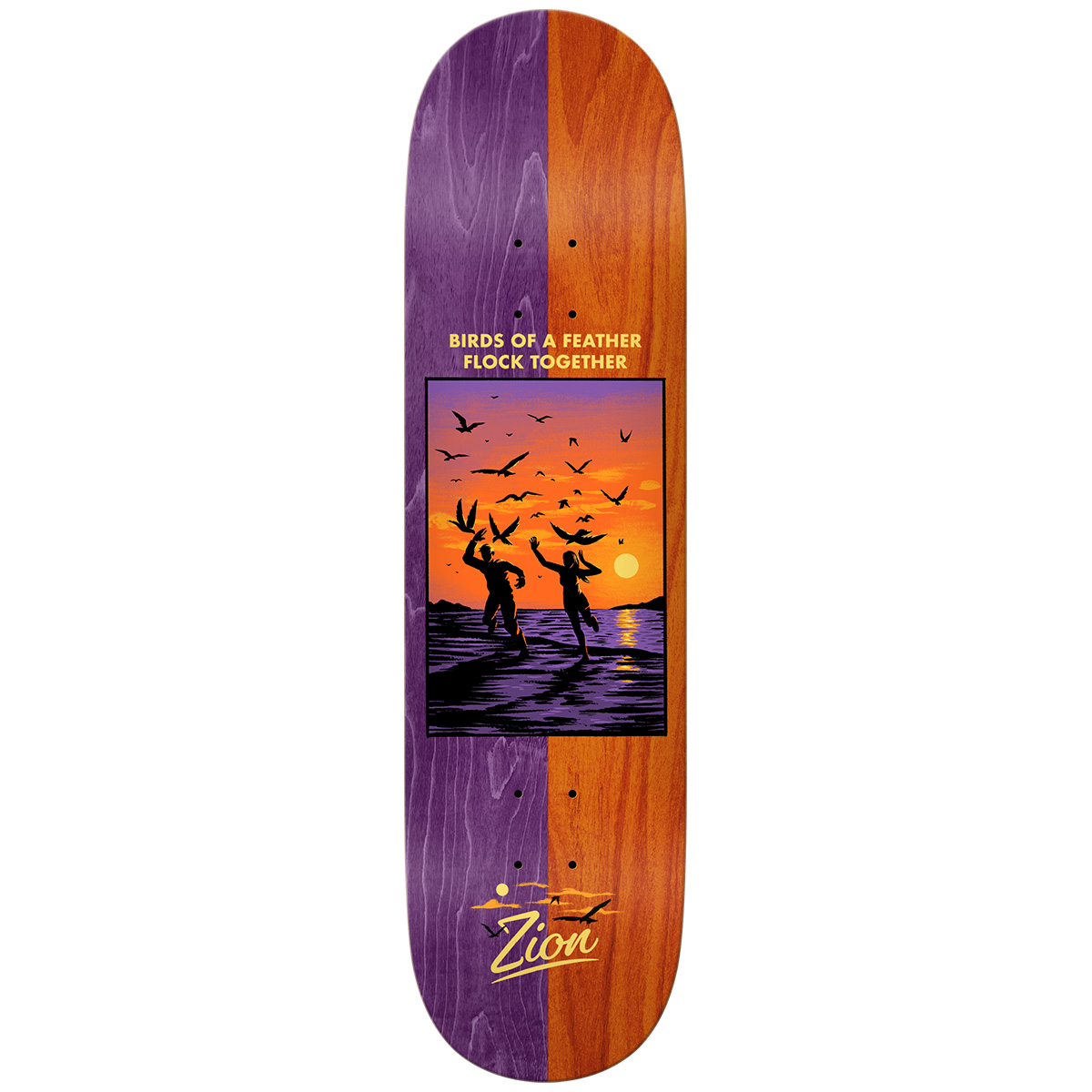 Real Zion Bright Side Skateboard Deck 8.5