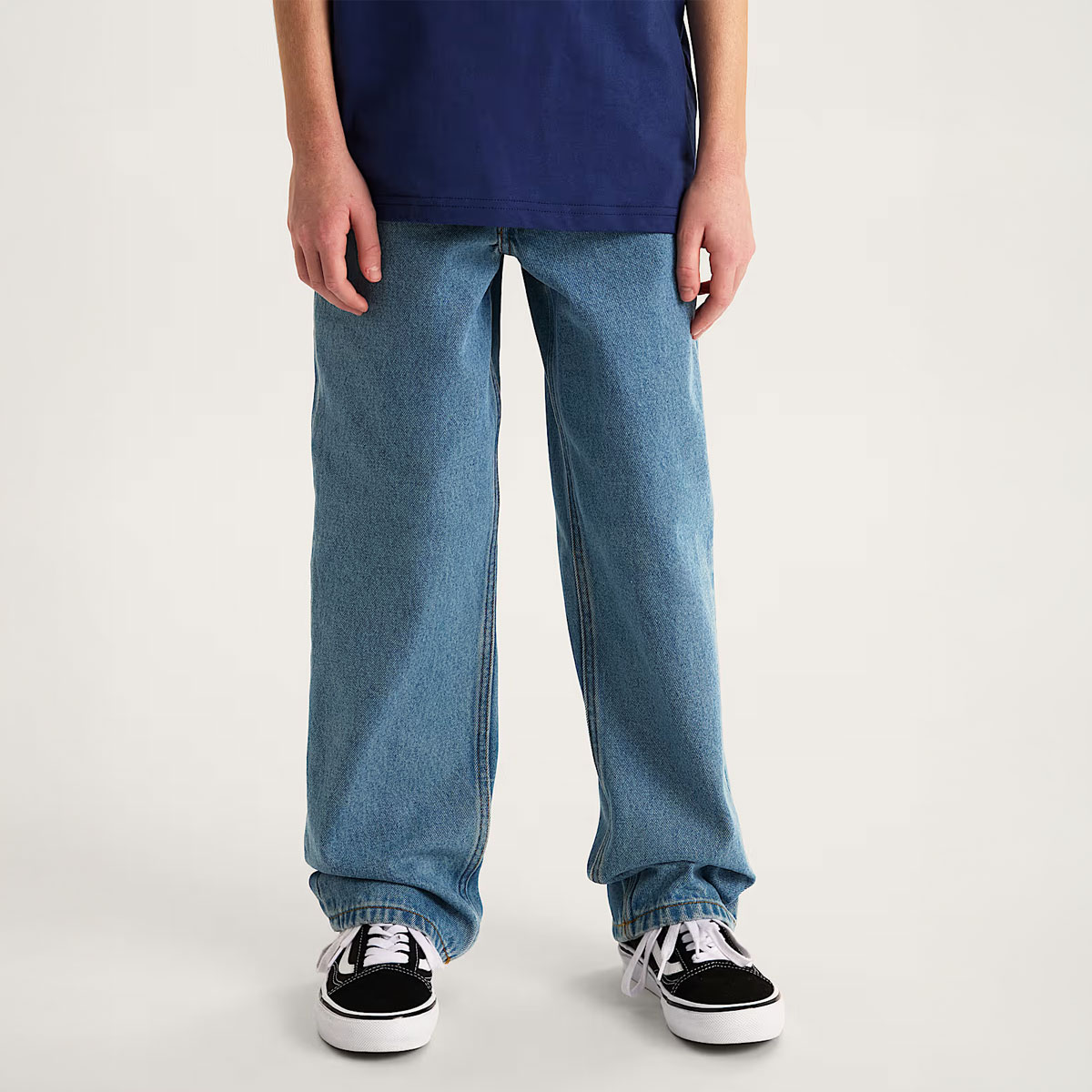 Vans Kids Check-5 Loose Denim Pant Stonewash/Blue
