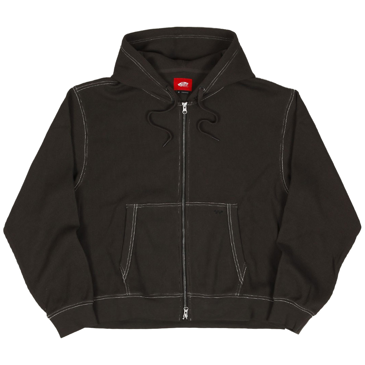 Vans Skate Full Zip Hooded Sweater Thermal Faded Black Vans Skate Full Zip Hooded Sweater Thermal Faded Black
