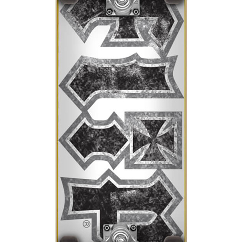 Flip HKD Thrashed White Complete Skateboard 7.75 Flip HKD Thrashed White Complete Skateboard 7.75