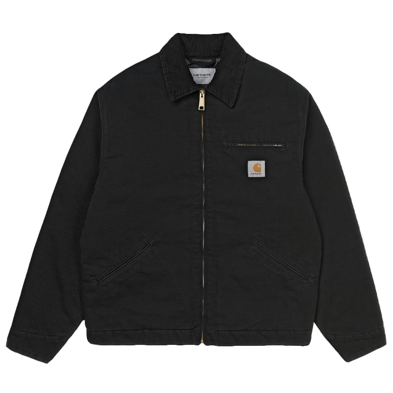 Carhartt WIP OG Detroit Jacket Black/Black Aged Canvas Carhartt WIP OG Detroit Jacket Black/Black Aged Canvas