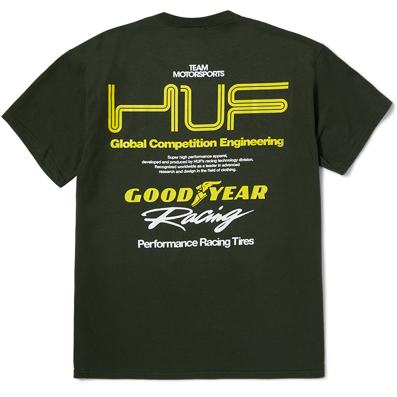 HUF X Goodyear F1 Racing Team T-Shirt Hunter Green HUF X Goodyear F1 Racing Team T-Shirt Hunter Green