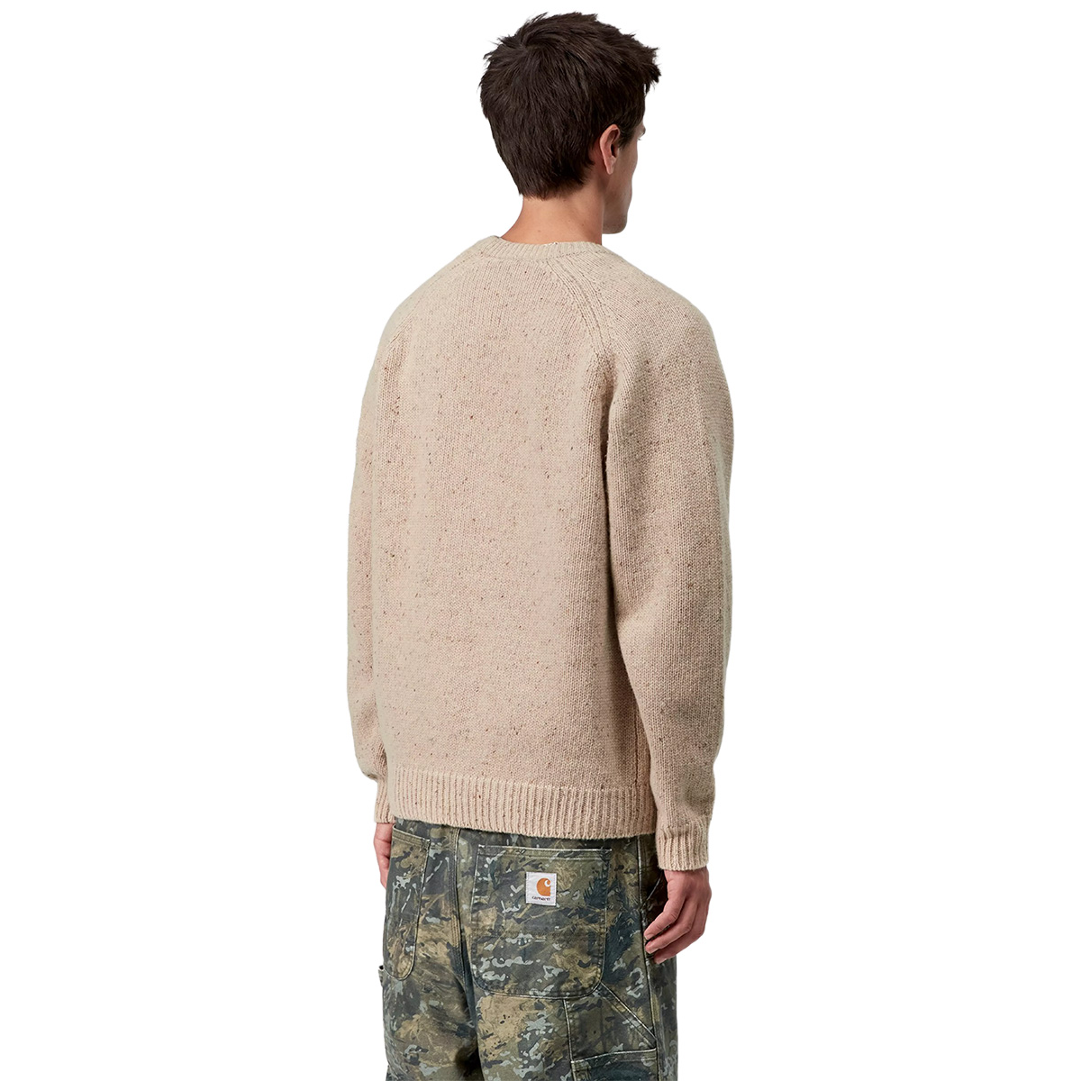 Carhartt WIP Anglistic Sweater Speckled Fleur de Sel