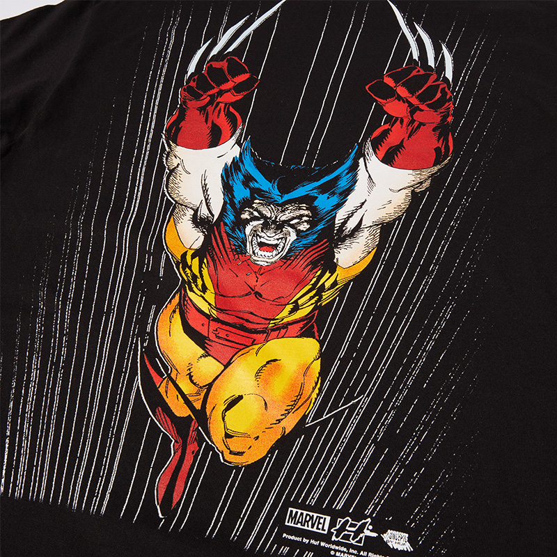 HUF X X-Men Wolvie T-Shirt Black HUF X X-Men Wolvie T-Shirt Black