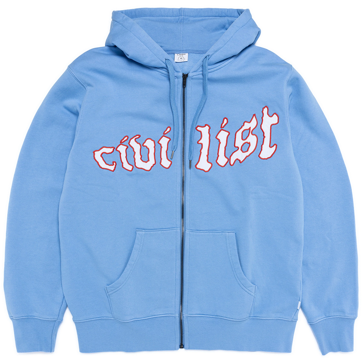 Civilist Exotique Zip Hooded Sweater Medium Blue