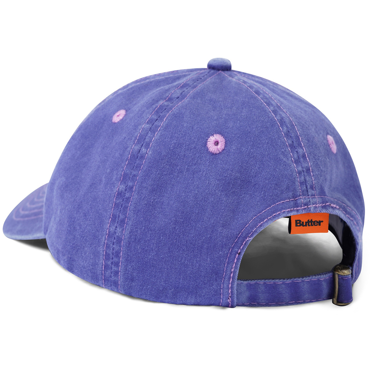 Butter Goods Rounded Logo 6 Panel Cap Grape Butter Goods Rounded Logo 6 Panel Cap Grape