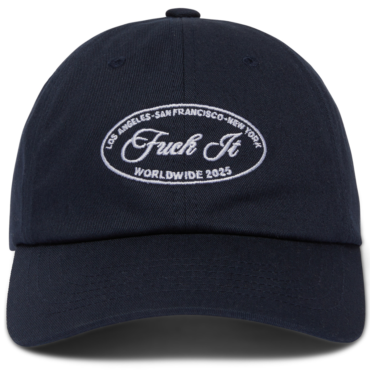 HUF Atelier Crest 6 Panel Cap Hat Navy