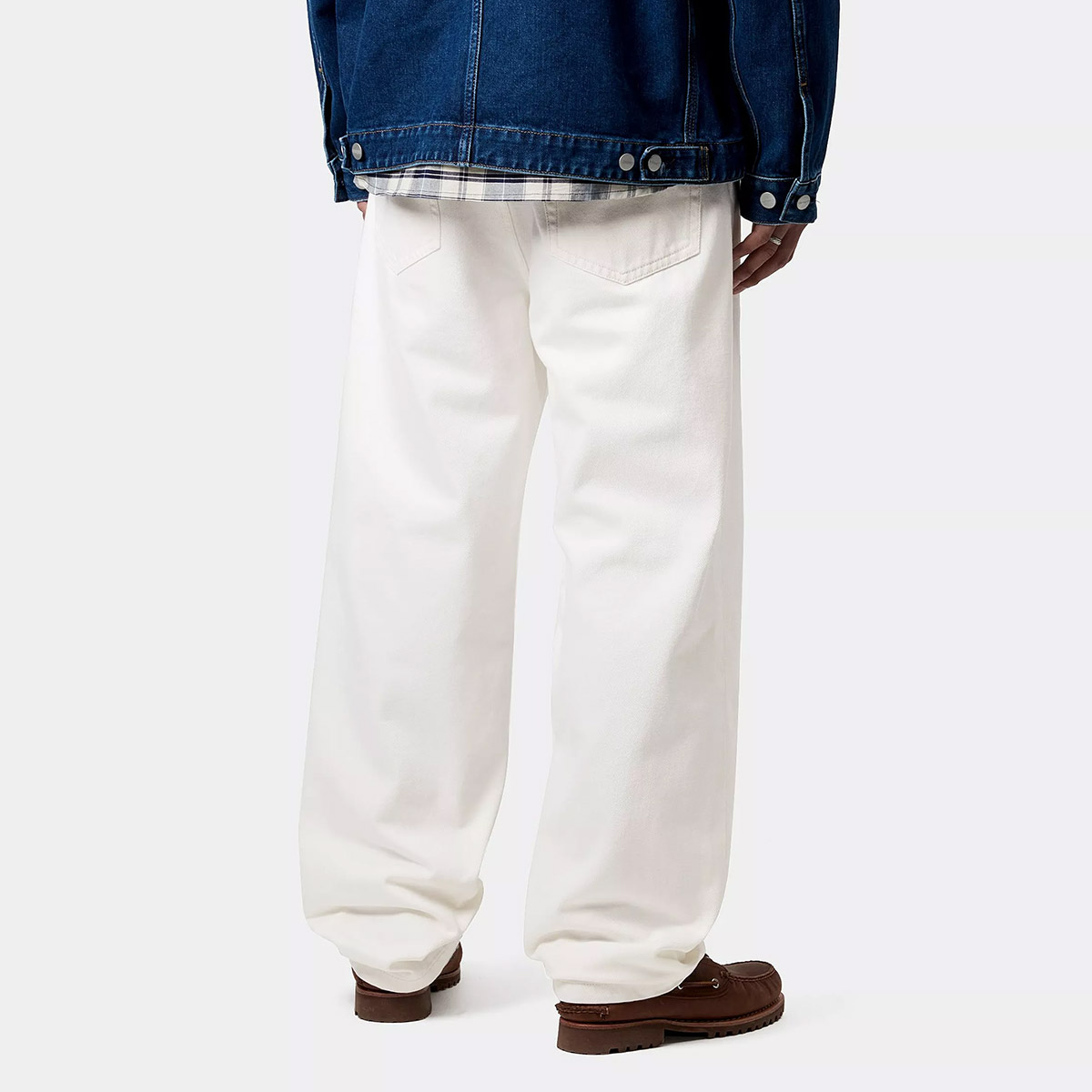Carhartt WIP Aaron Pant White Rinsed